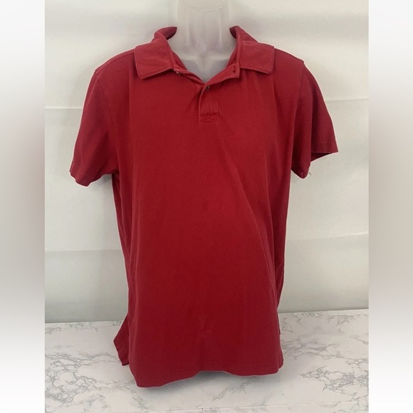 Nautica Other - Nautica Eat 1999 Short Sleeve Polo Mens L Red Vintage Look Large Collar …